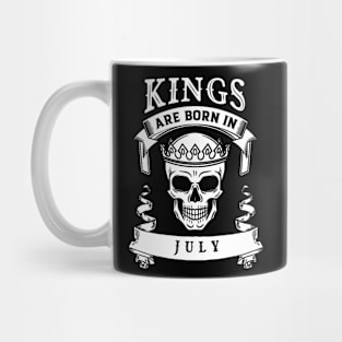 Kings Are Born In July Mug